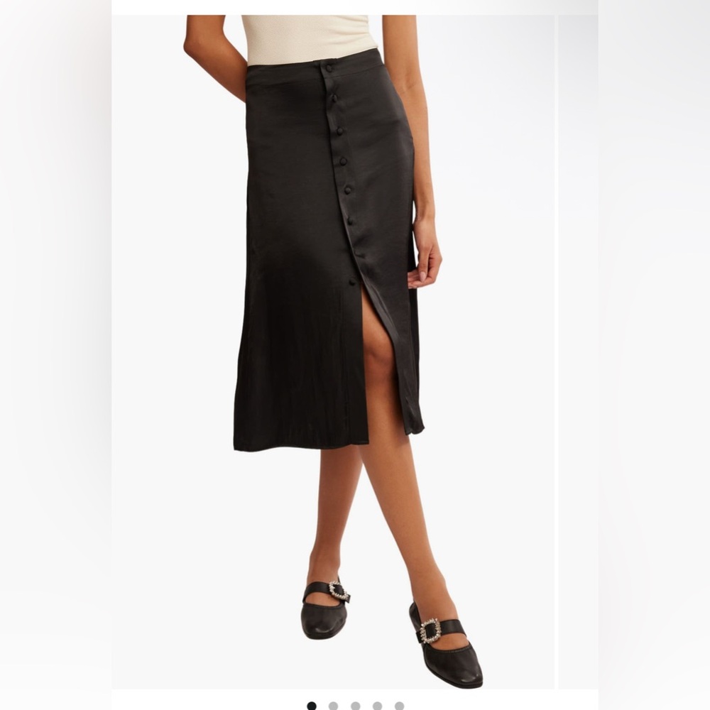 NWT Free People Analise Satin Skirt